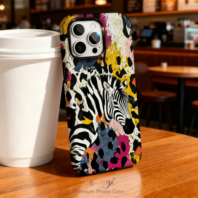 3D Printing Housing - Shock Absorption Zebra Print Phone Case