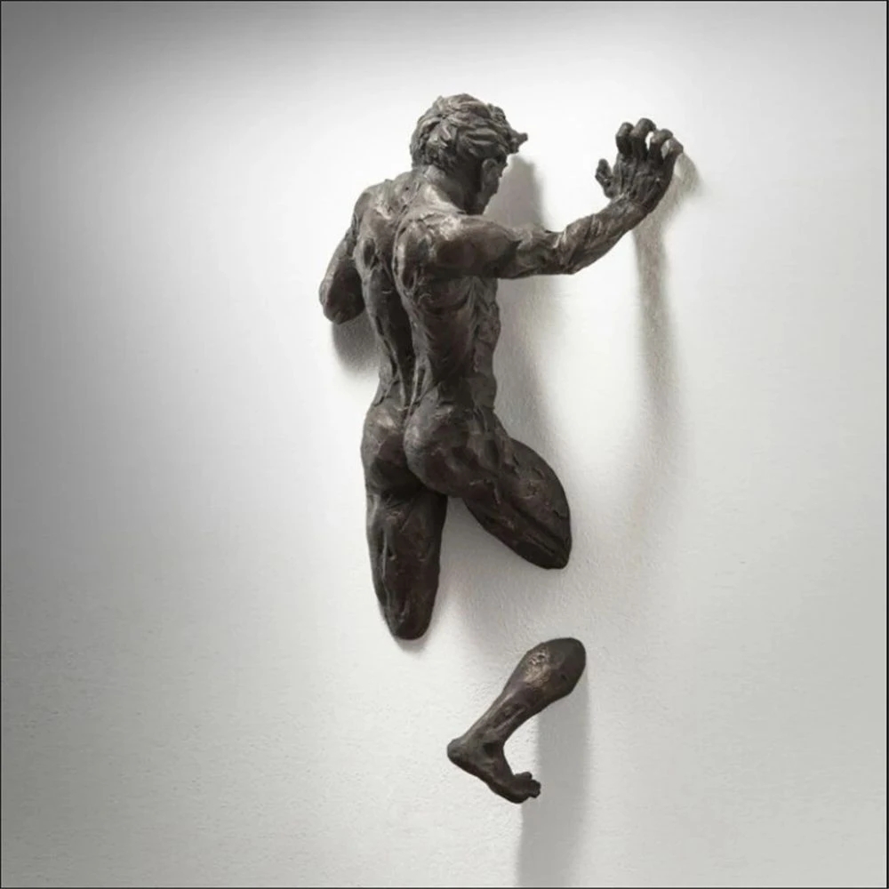 3D Printing Rock - Imitation Copper Wall Decor Abstract Character