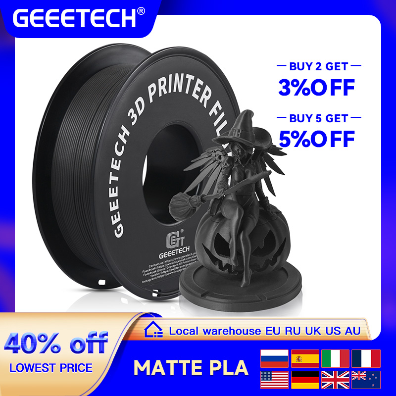 Abs Filament Spool - Geeetech 3D Printer Filament Matte PLA