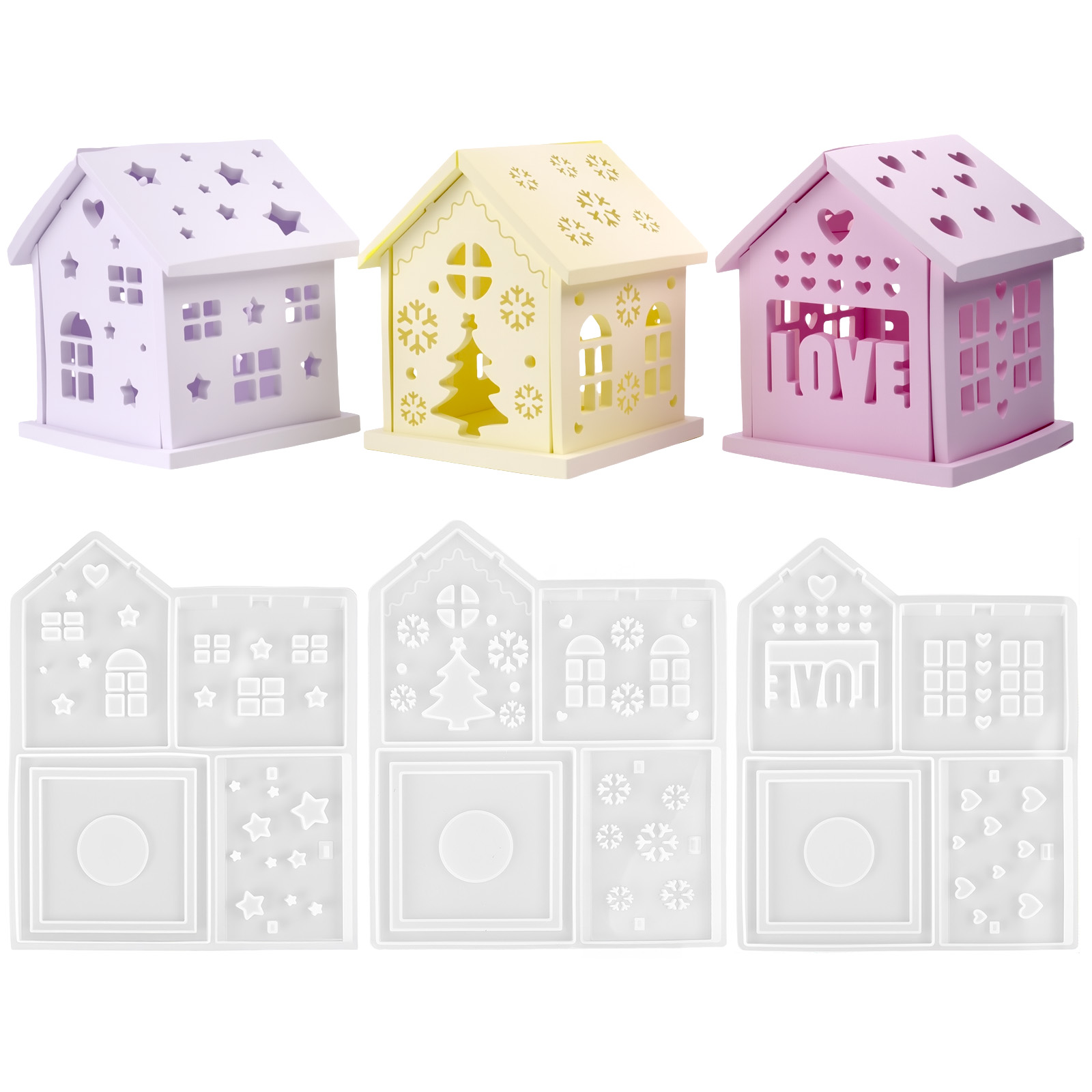 3D House Silicone Mold DIY Chr - 3D Printing Model Free review and price