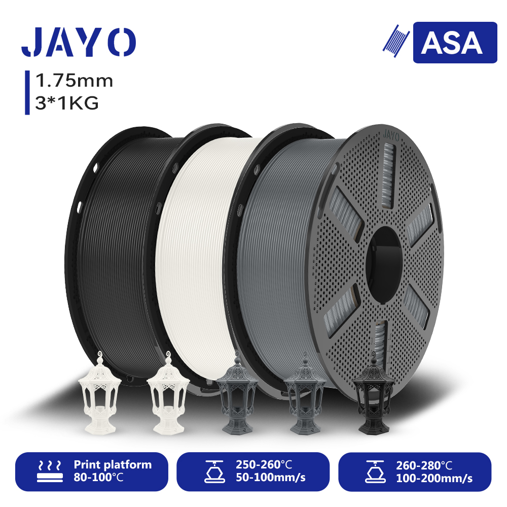JAYO 3*1KG 3D Filament ASA 1.7 - Asa Filament Outdoor review and price