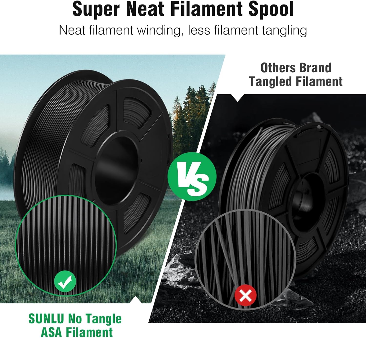 SUNLU 1KG ASA Filament 1.75mm  - Asa Filament Outdoor review and price