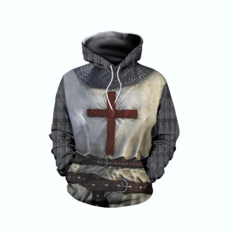 Knights Templar Armor Hoodies  - 3D Printing Knight Armor review and price