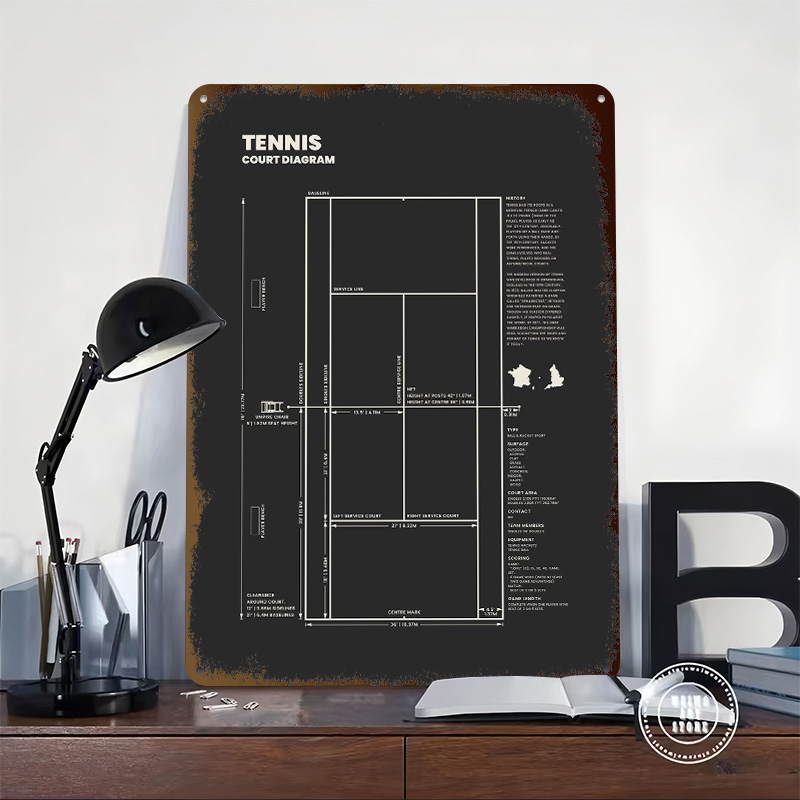 Tennis Court Diagram Blueprint - 3D Printing Diagram review and price
