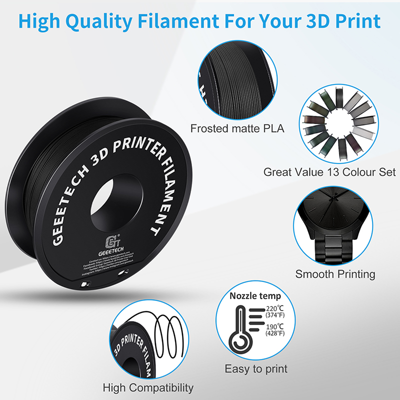 Geeetech 3D Printer Filament M - Abs Filament Spool review and price