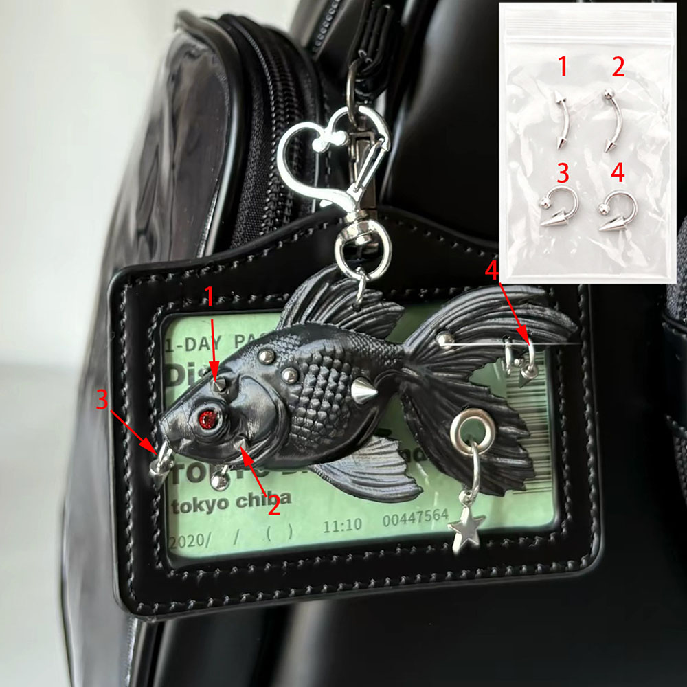 New Gothic Punk Goldfish 3D Pr - 3D Printing Rock review and price