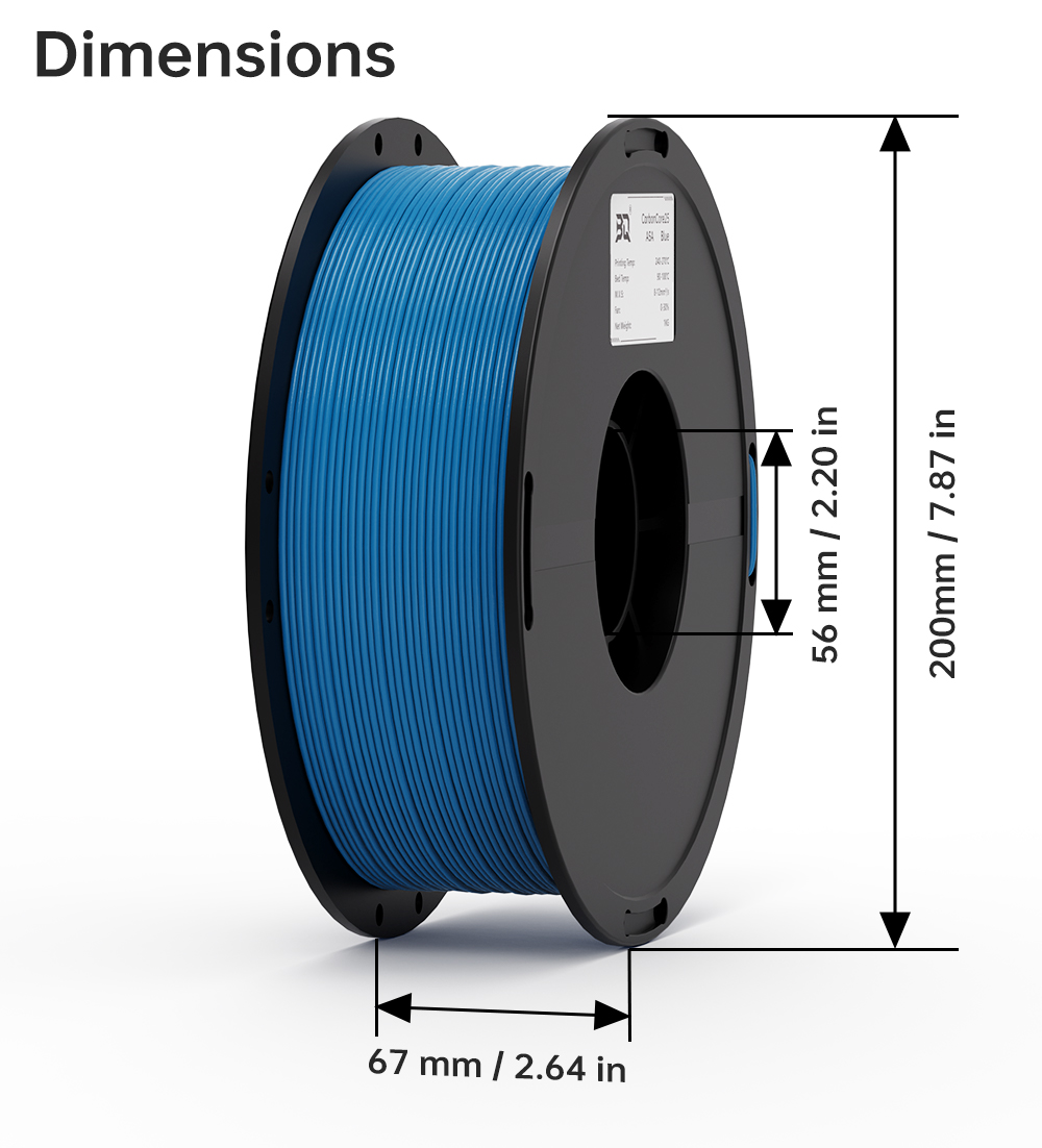 BIQU ASA-CarbonCore25 1.75mm 1 - Asa Filament Outdoor review and price